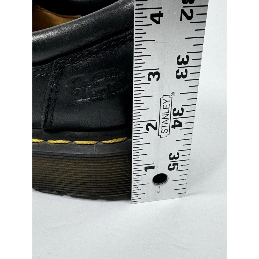 Dr Martens 8053 Black Leather Oxford Shoes Mens 8 Women 9 Chunky AirWair Lace Up